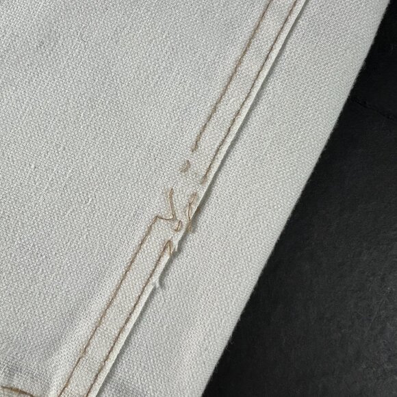 VTG 80s Levi's Girls 12 Reg 31333-3522 Slim Boot Cut Ankle Beige Polyester Pants - Picture 3 of 16